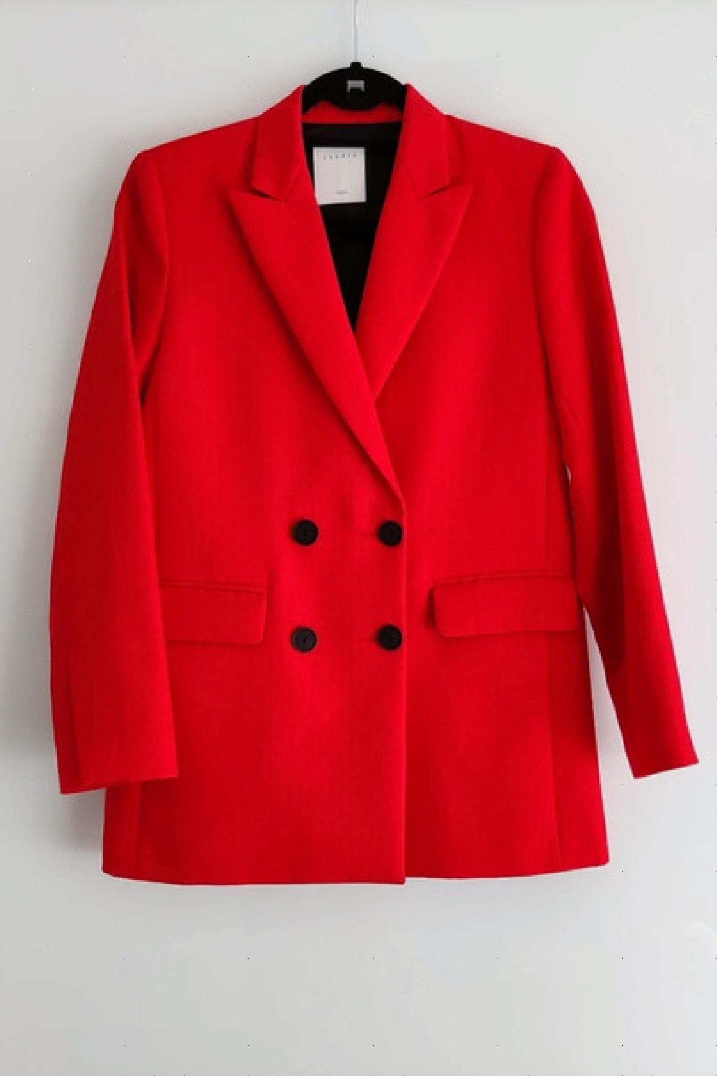 Sandro on sale red blazer